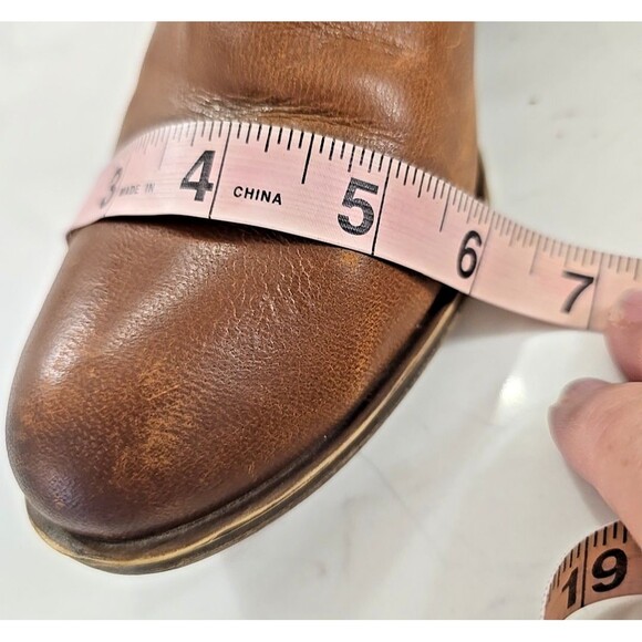 Lucky Brand Womens Basel Brown Ankle Boots Shoes 9M Cowgirl Booties Stacked Heel - Picture 8 of 8